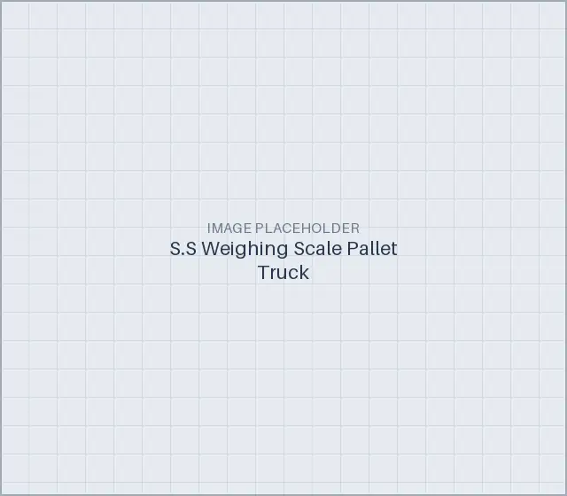 S.S Weighing Scale Pallet Truck