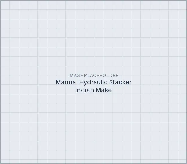 Manual Hydraulic Stacker Indian Make