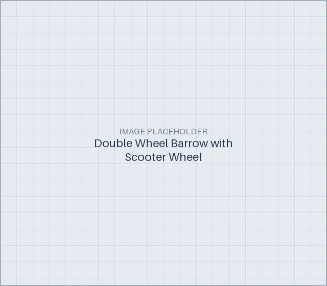 Double Wheel Barrow with Scooter Wheel