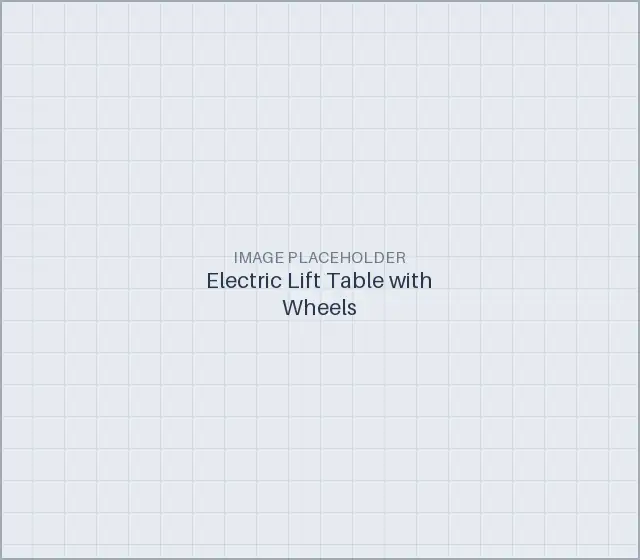 Electric Lift Table with Wheels