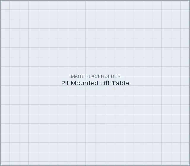 Pit Mounted Lift Table